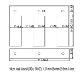 SILICON en acier Strip, EI-300 avec trou, 50ww800 recuit (utilisation pour le transformateur) (consommation captive)